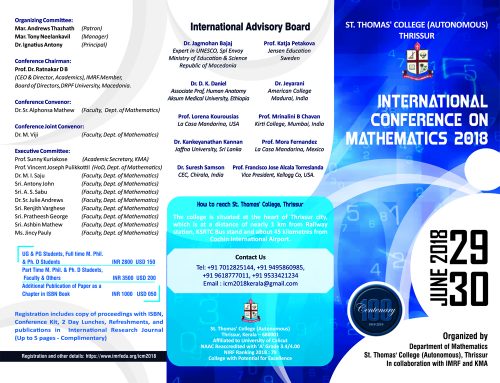 International Conference on Mathematics 2018, 29-30 June 2018