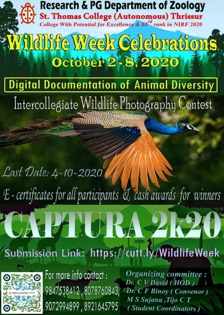 Intercollegiate Wildlife Photography Contest - St Thomas College