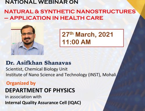 NATIONAL WEBINAR ON NATURAL & SYNTHETIC NANOSTRUCTURES