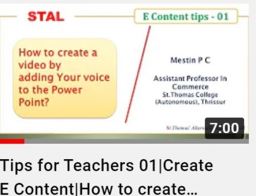 Tips for Teachers 01|Create E Content|How to create Video By adding your voice with MS Power Point?