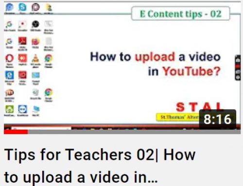 Tips for Teachers 02| How to upload a video in Youtube?