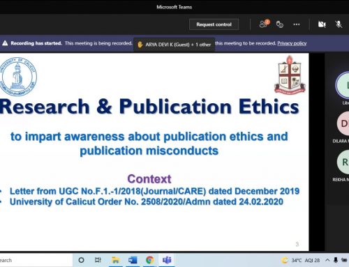 Online course on Research and Publication Ethics Course