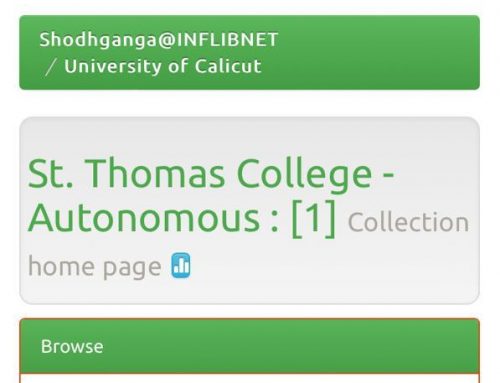 St.Thomas College(Autonomous), Thrissur is listed in Shodhganga