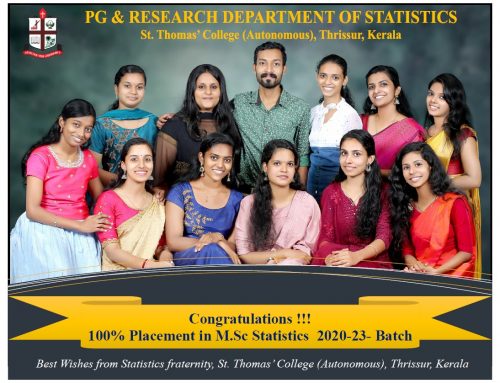100% Placement to MSc Statistics 2020-2022