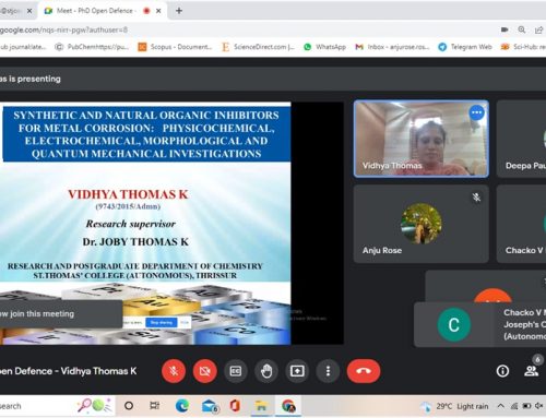 Ph.D. Open Defence and Viva Voce of Ms. Vidhya Thomas K, Chemistry