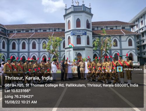 NCC Boys won First Prize in the Independance Day Parade held in Thekkinkad Maidan on 15/08/22.