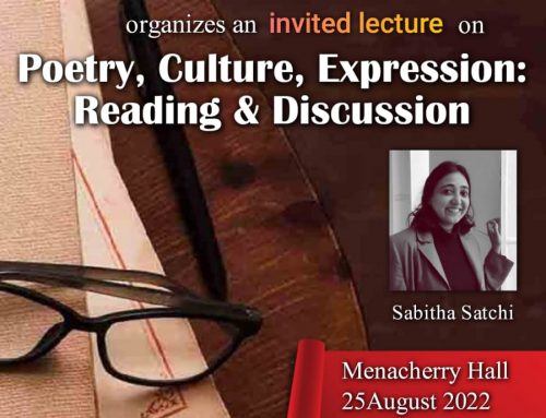 Poetry, Culture, Expression: Reading and Discussion.