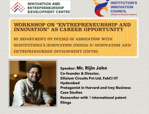 Workshop on “Entrepreneurship and Innovation