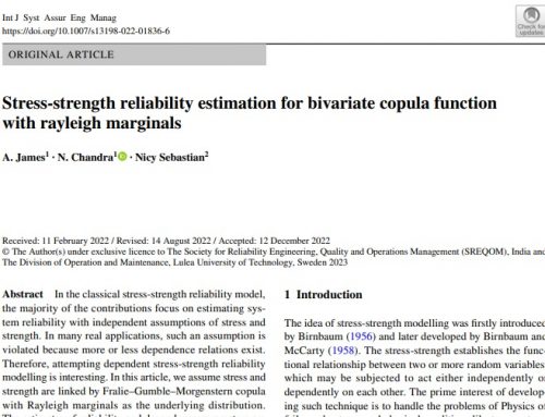 Stress‑strength reliability estimation for bivariate copula function with Rayleigh marginals
