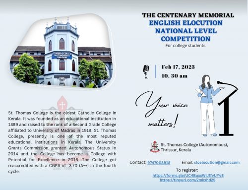The Centenary Memorial National Level English Elocution Competition 2023