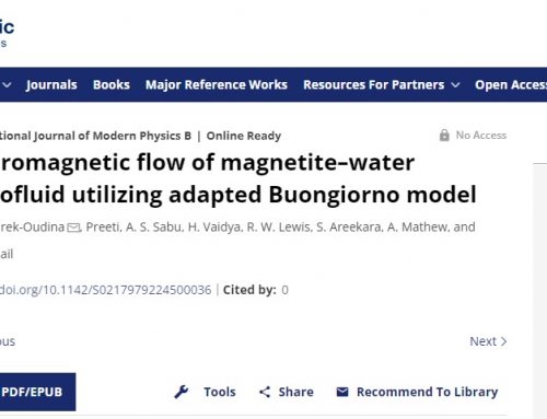 Hydromagnetic flow of magnetite–water nanofluid utilizing adapted Buongiorno model