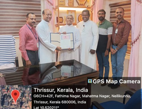 MoU signed with  Jubilee Mission Medical College Hospital Thrissur, on behalf of Department of Commerce (SF) Jubilee block.