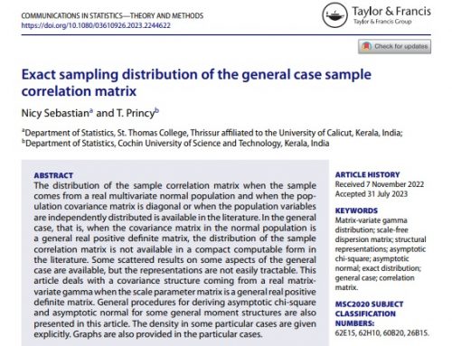 Exact sampling distribution of the general case sample correlation matrix
