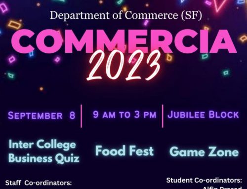 Commercia Inter college quiz 2k23 on 8th September 2023 Friday at 9:30 AM