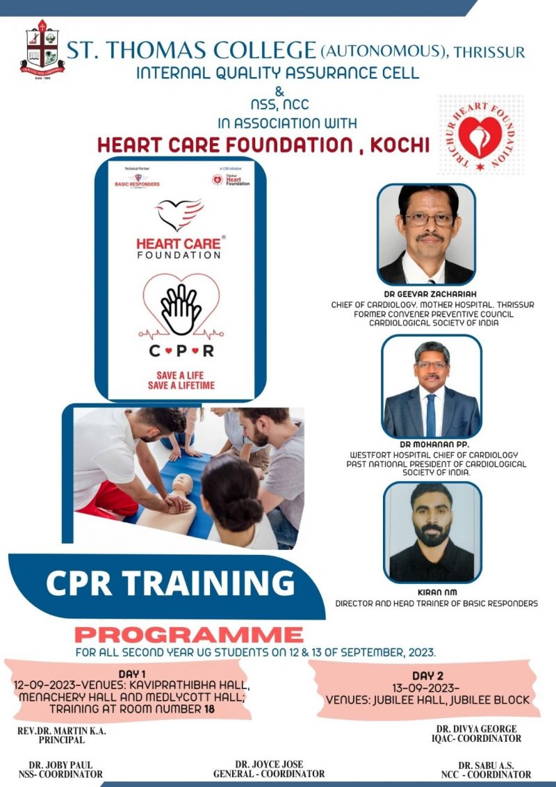 CPR TRAINING St Thomas College (Autonomous)