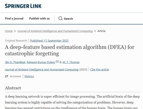 A deep‑feature based estimation algorithm (DFEA) for catastrophic forgetting