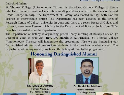 BOTANY OLD STUDENTS ASSOCIATION (OSA) GENERAL BODY MEETING AND MERIT DAY