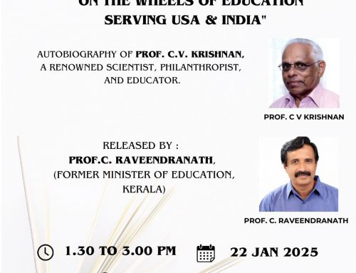 BOOK RELEASE – “ON THE WHEELS OF EDUCATION SERVING USA & INDIA”