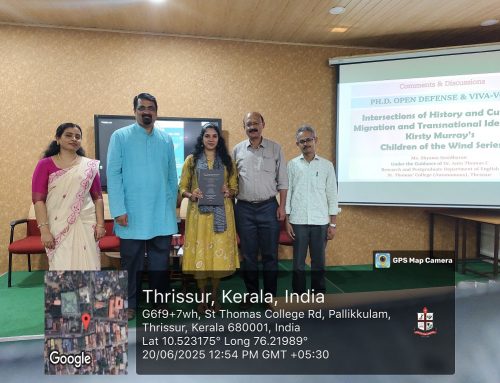 109th Open Defence and Viva Voce for the award of the Ph.D. degree to Ms. Shyama Sasidharan, English