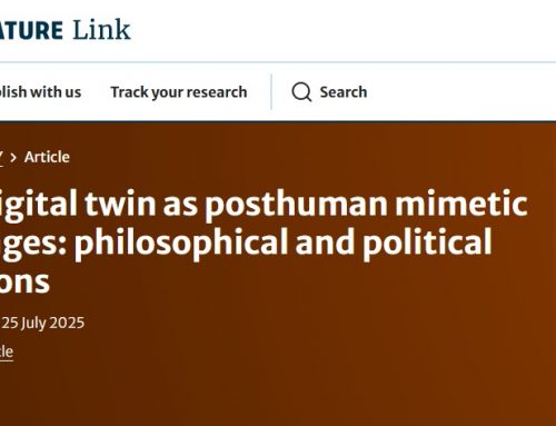 Human digital twin as posthuman mimetic assemblages: philosophical and political implications