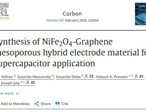Synthesis of NiFe2O4-Graphene mesoporous hybrid electrode material for supercapacitor application