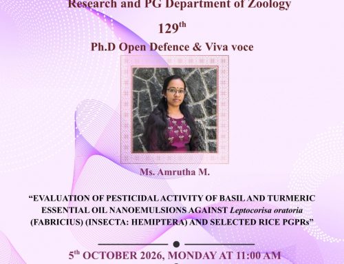 129th Ph.D Open Defence & Viva Voce