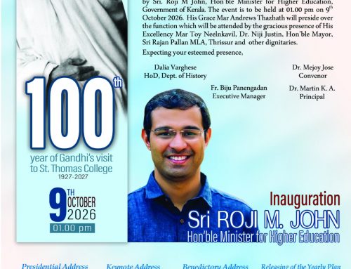 100th Year of Gandhi’s Visit to St.Thomas College